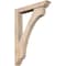 Ekena Millwork Legacy Traditional Smooth Bracket w/ Offset Brace, Douglas Fir, 5 1/2"W x 32"D x 44"H BKT0604X32X44LEC01SDF - alternate 1
